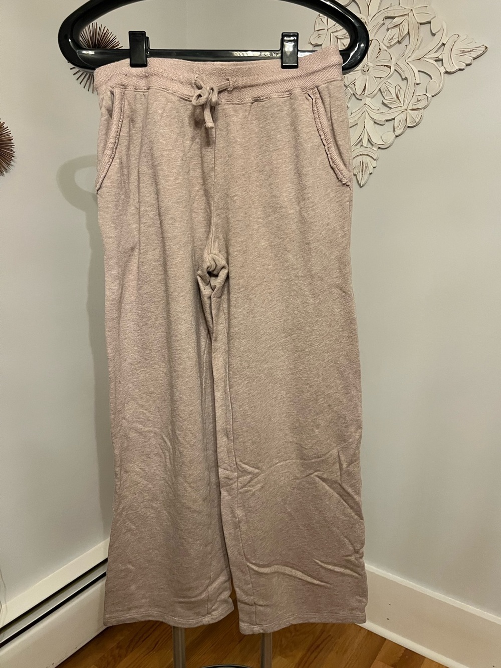 Barefoot Dreams Dusty Mauve Wide-Leg Lounge Pants